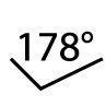 178°/178° Degrees