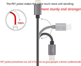 Καλώδιο USB to Lightning 1.2m Ανθρακί