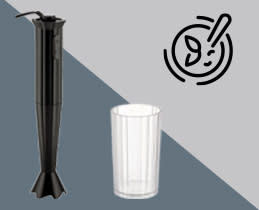 Alessi Ραβδομπλέντερ Plissé Black