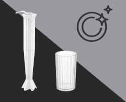 Alessi Ραβδομπλέντερ Plissé White