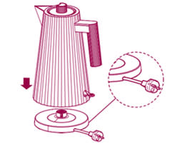 Alessi Βραστήρας Plissé Red MDL06 R