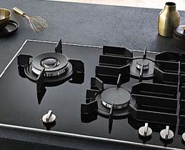 Miele Εστίες Αερίου KM 2014 G stainless