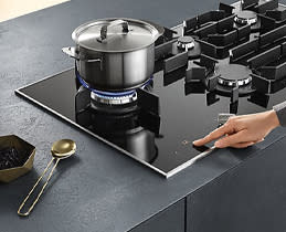 Miele Εστίες Αερίου KM 2356-1 stainless