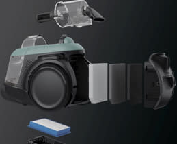 Aeg Σκούπα με κάδο AL61C2OG