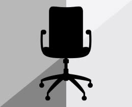 @Work Καρέκλα Γραφείου Dolphin Μαυρη