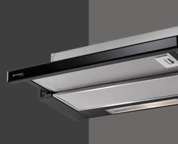 Pyramis Απορροφητήρας Συρόμενος Μαύρος