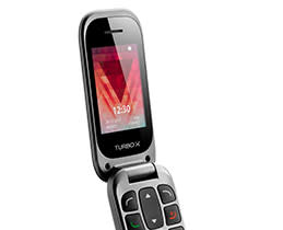 Κινητό Turbo-X Flip III Μαυρο -Γκρι