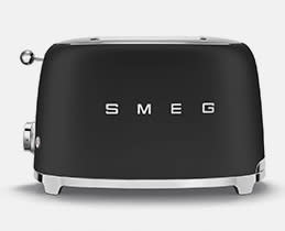 Smeg Φρυγανιέρα TSF01BLMEU Mαττ Μαύρ.