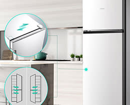 Hisense Δίπορτο Ψυγείο RT267D4ADE