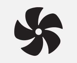 ΑΝΕΜΙΣΤΗΡΑΣ ΟΡΘΟΣΤΑΤΗΣ ΜΑΥΡΟΣ Φ50 60W