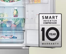 LG Δίπορτο Ψυγείο GTBV36SWGKD