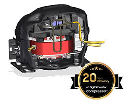 Samsung Δίπορτο Ψυγείο RT31CG5624S9ES