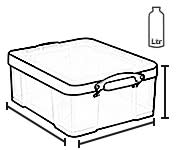 35 LITRE BOX TRANSPARENT διαστάσεις