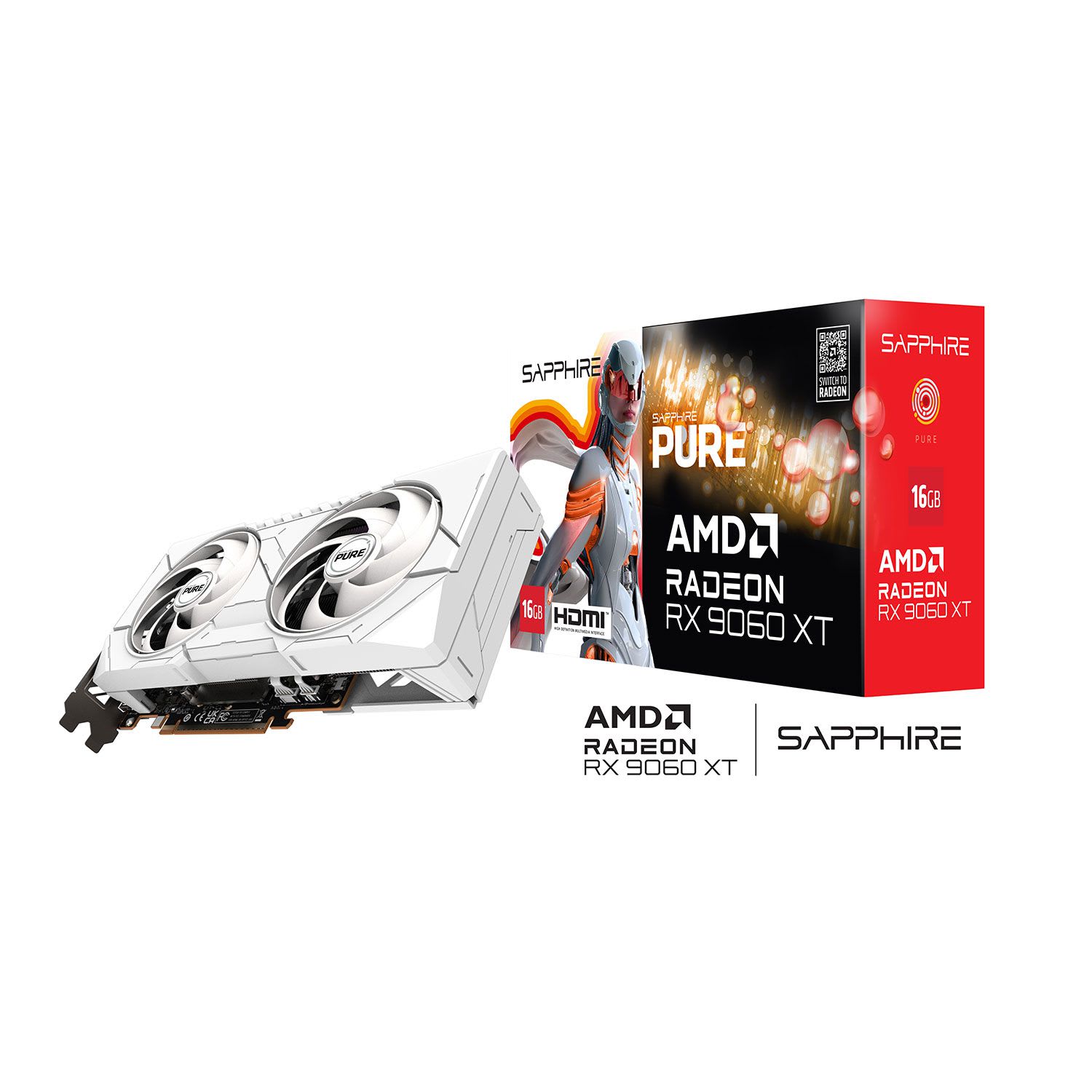 Sapphire VGA Radeon RX 9060 XT PURE OC 16 GB | Plaisio.gr